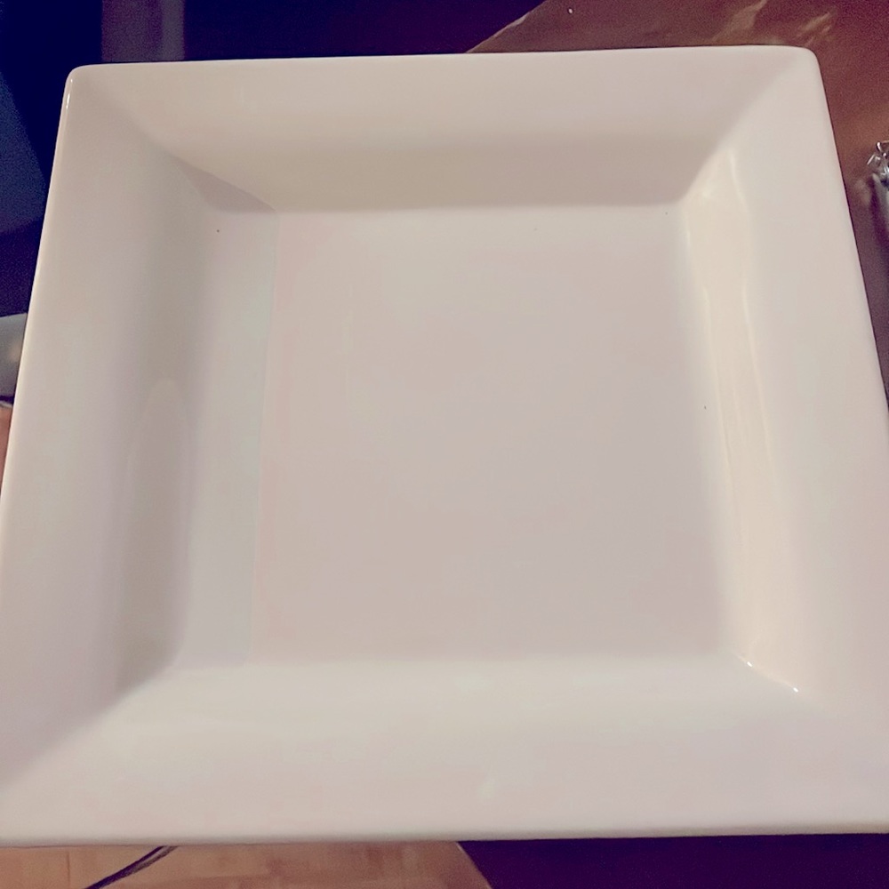11 inch Pottery barn Sausalito Square (discontinued) dinner plate.